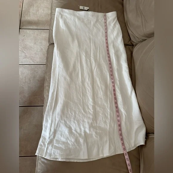 Anthropologie The Tilda Slip Skirt: Linen Edition. Size LP. MSRP $138 - Picture 13 of 15